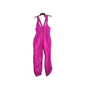Vintage Edelweiss Kids Pink Ski Bib Overalls Size 12